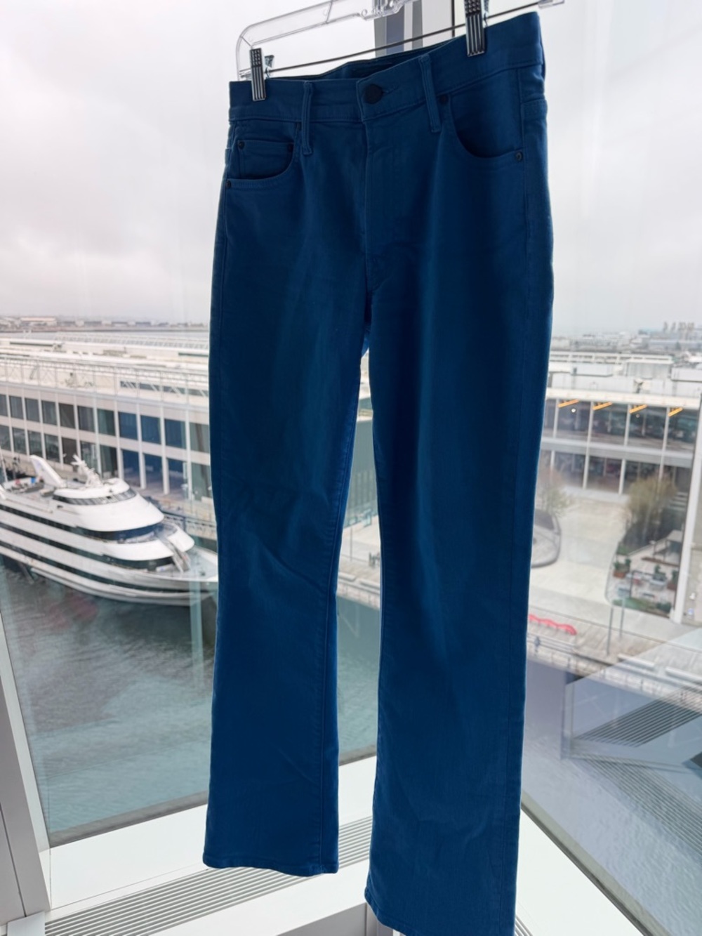 MOTHER Women's Boot Cut Jeans in Deep Blue